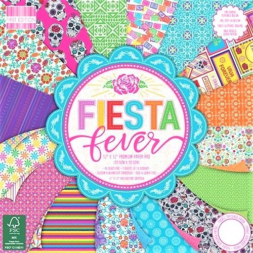 Carte blocco scrap - Fiesta fever - FEPAD191 30x30cm (12"x12")