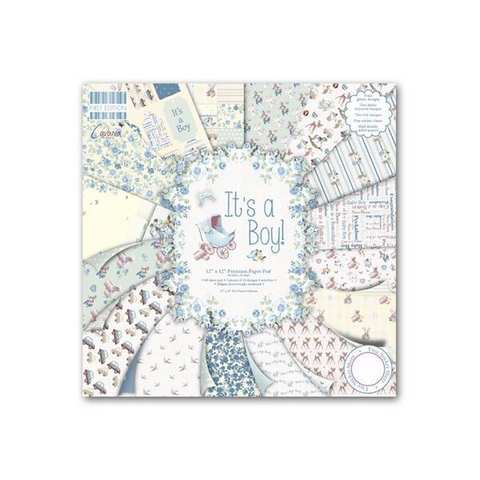 Carte blocco scrap It's A Boy! FEPAD075 30x30cm (12"x12")