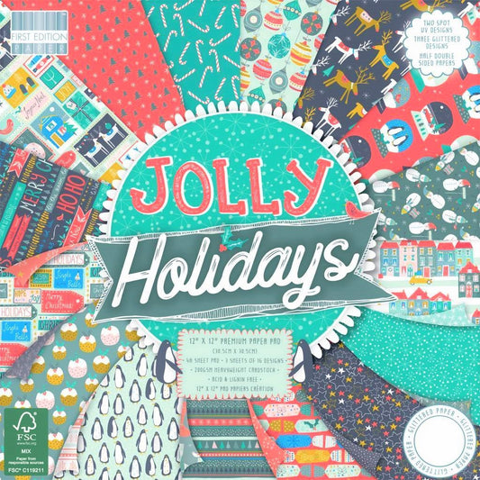 Carte blocco scrap - Jolly Holidays - FEPAD182X18 30x30cm (12"x12")