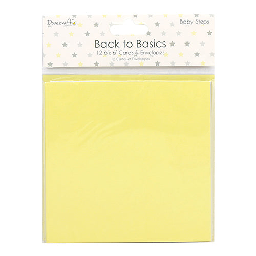 Carte e buste 15x15cm Back to Basics DCCAE038