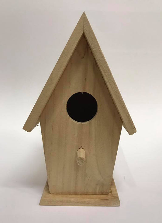 Casetta di legno grezza da decorare h 17,5 x 10cm