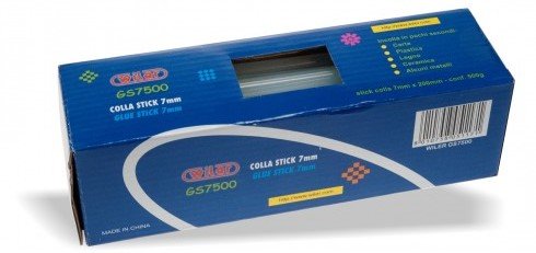 Colla termofusibile in stick Wiler - GS7500 diametro 7 mm e lunghezza 200 mm