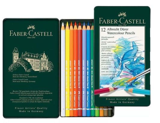 Confezione  da 12 colori a matita Acquerellabili Faber-Castel "Albrecht Durer" 117512