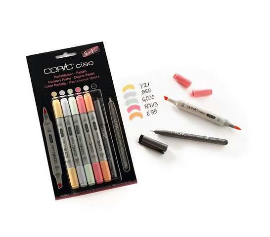 COPIC Ciao Set 5+1 “Pastelli” 22075555