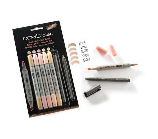 COPIC Ciao Set 5+1 “Toni di Pelle” 22075552