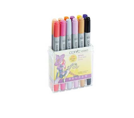 COPIC Ciao Theme Set Manga da 12 “Streghe” 22075713