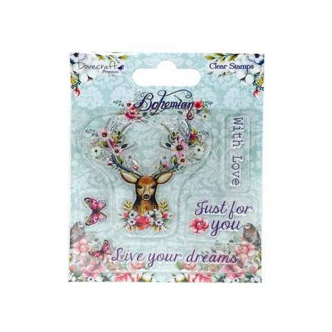 Dovecraft Bohemian Clear Stamp – Stag  DCSTP017