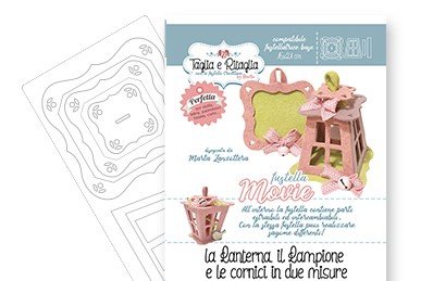 Fustella Creattiva La Lanterna grande, il Lampione e Cornici in due misure CRFS0015