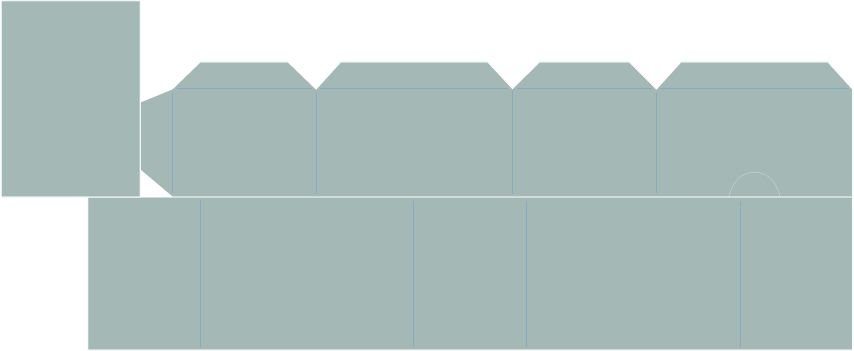 Fustella Sizzix Socreboards XL Die 663633 SCATOLA, CASSETTO