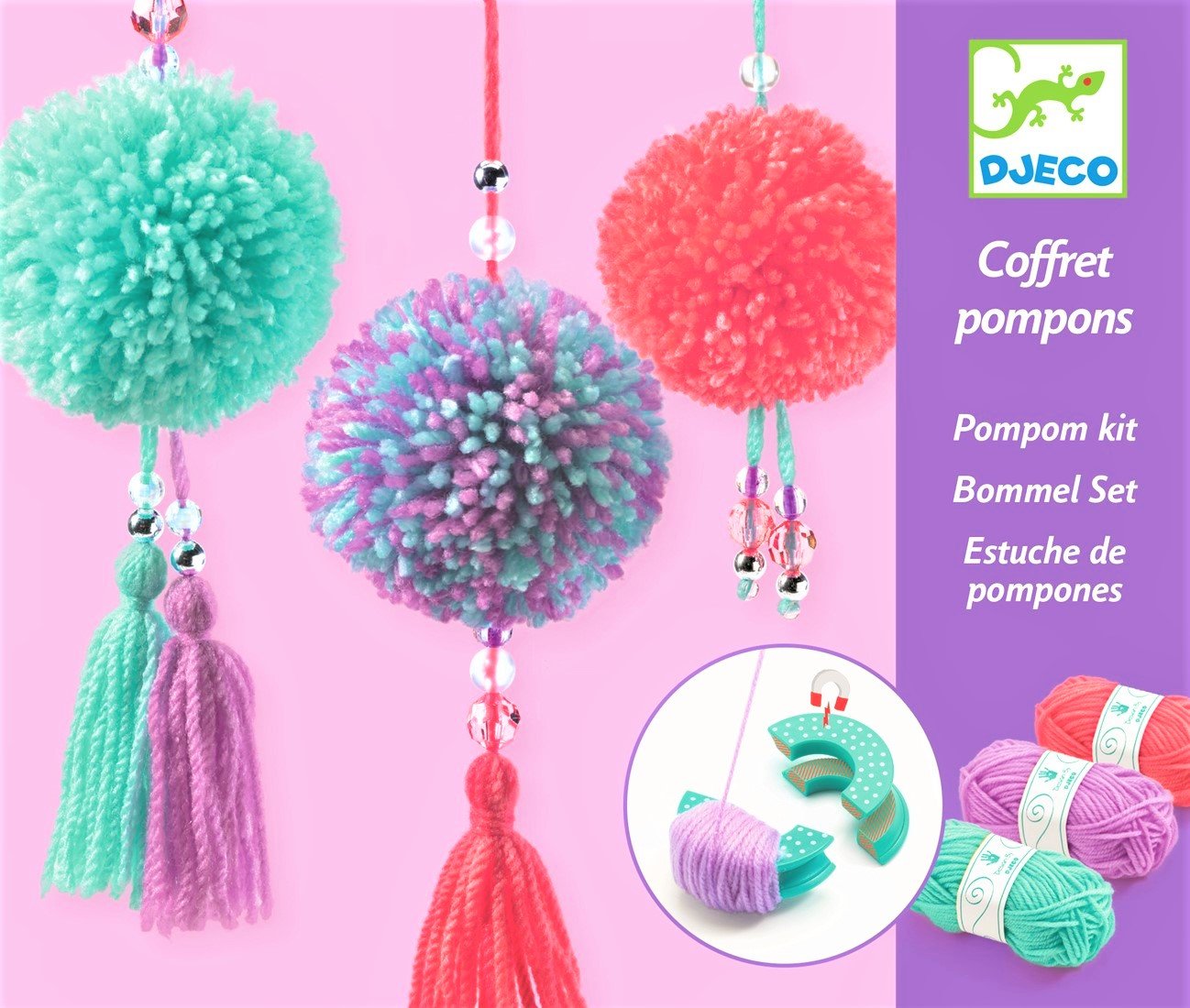 Gioco Djeco POMPONS DJ09835 Atelier pompons Pampilles