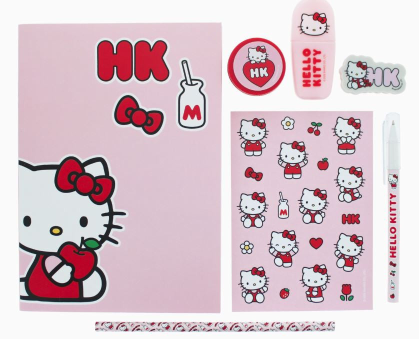 Hello Kitty Set Cancelleria Super Carino in Rosa