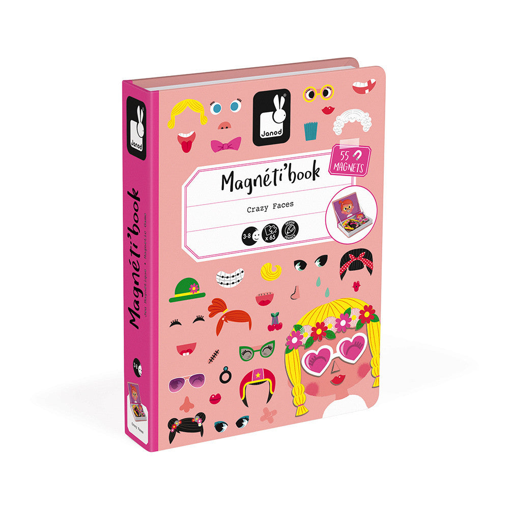 Janod Magneti'Book Crazy Faces 3 - 8 anni 02717