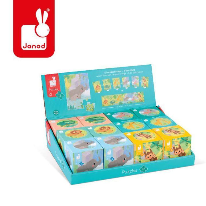 Janod Mini Puzzle Animali da collezione LEONE 02682 +3 anni