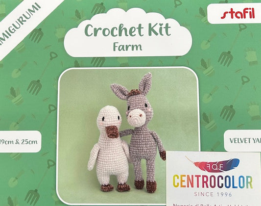 Kit amigrumi + uncinetto Farm