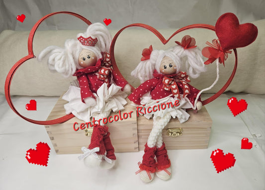 Kit Faustina rossa 2 pezzi