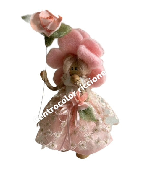CARTAMODELLO  Lady fata Peonia