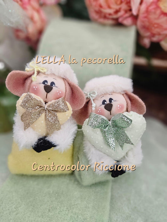 kit Lella la pecorella gialla e verde