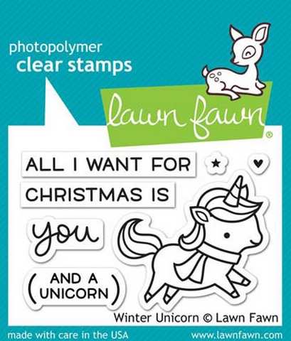 Timbro Lawn Fawn - Unicorno -  LF1218