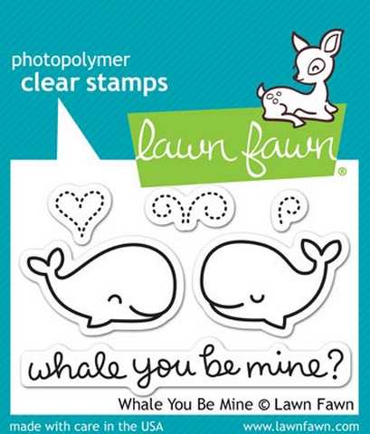 LF791 Clear Stamps - Whale You Be Mine