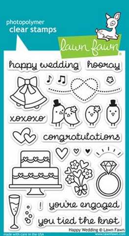 Timbro Lawn Fawn - Matrimonio - LF887