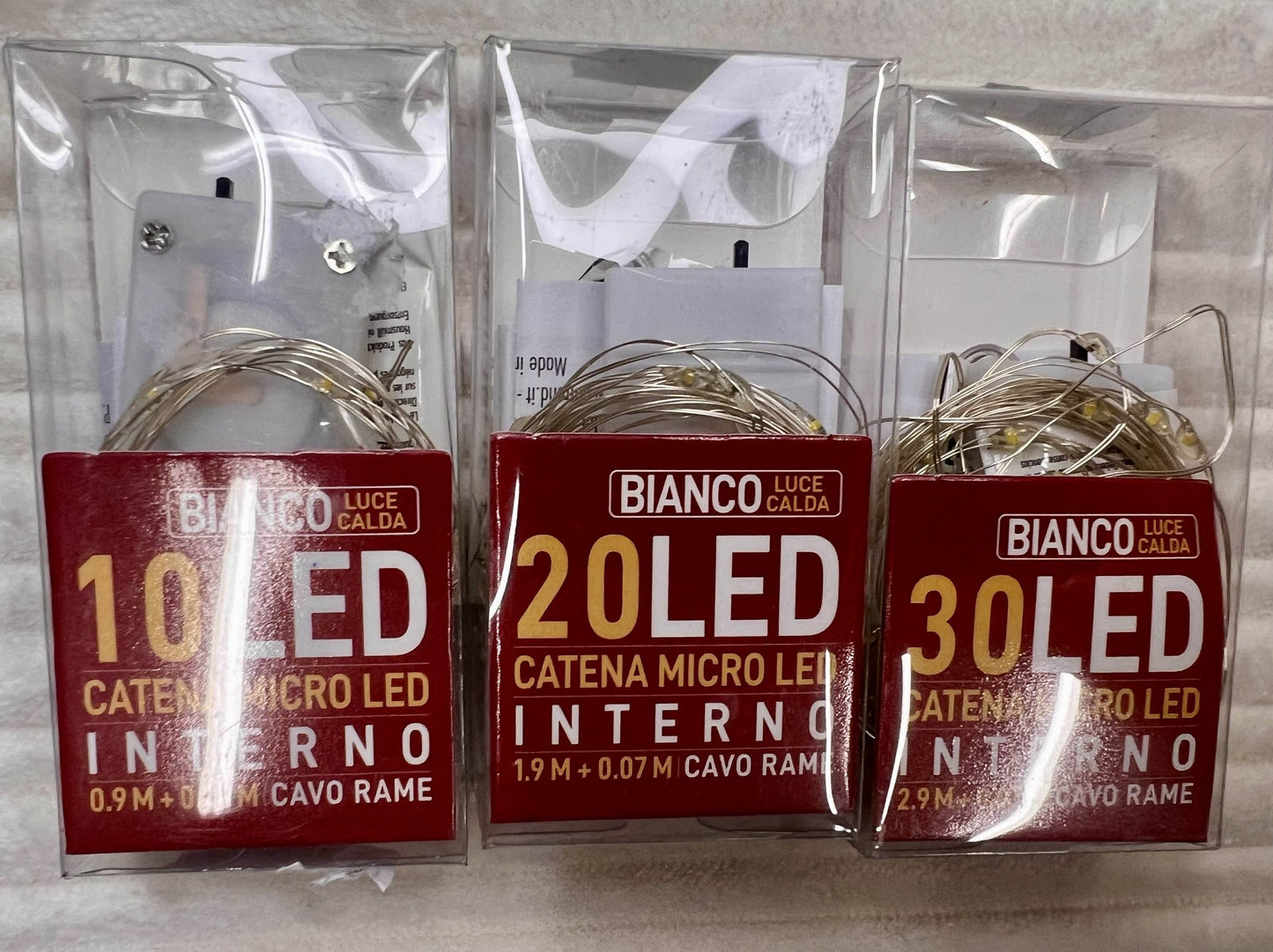 Luci Led formati vari da  10-20-30 pila inclusa