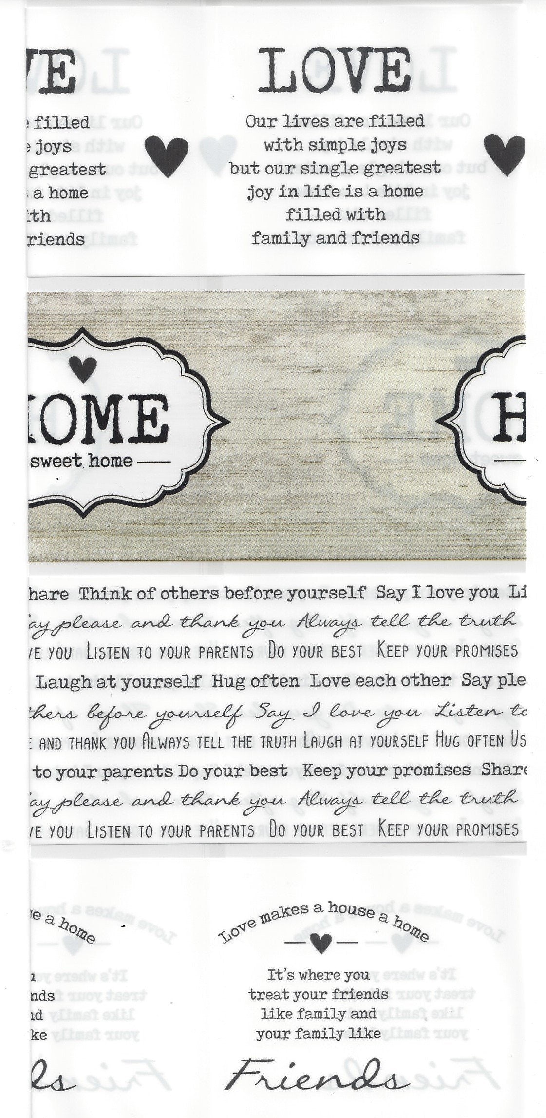 Pellicola termoretraibile 4x - Shabby style 361