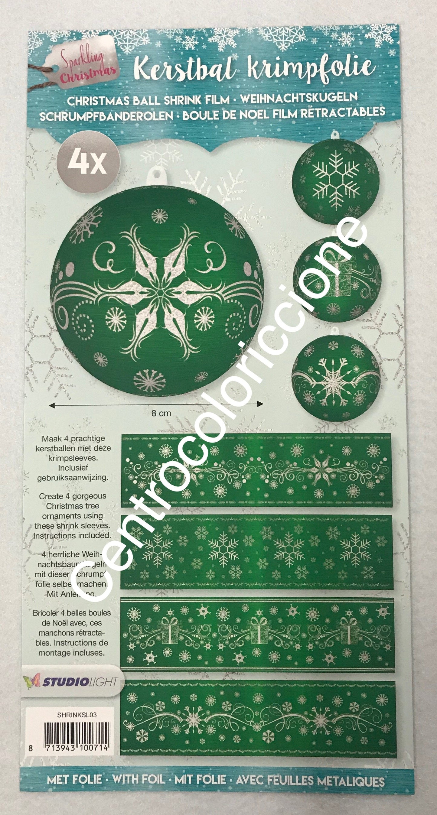 Pellicola termoretraibile natale verde 101
