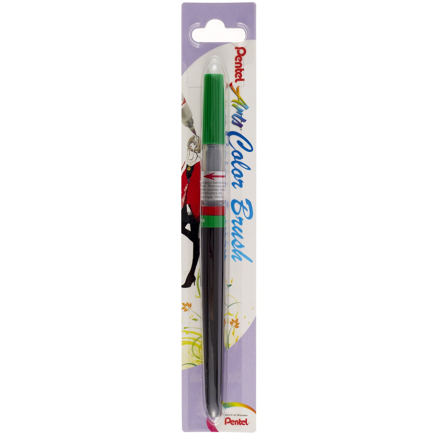 Pentel Color  Brush  Ricaricabile  con punta a pennello- Acquarello Verde
