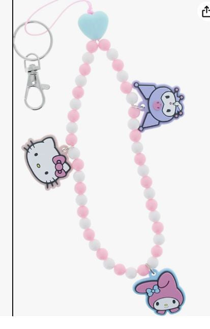 Portachiavi con ciondolo a forma di Hello Kitty