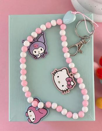 Portachiavi con ciondolo a forma di Hello Kitty