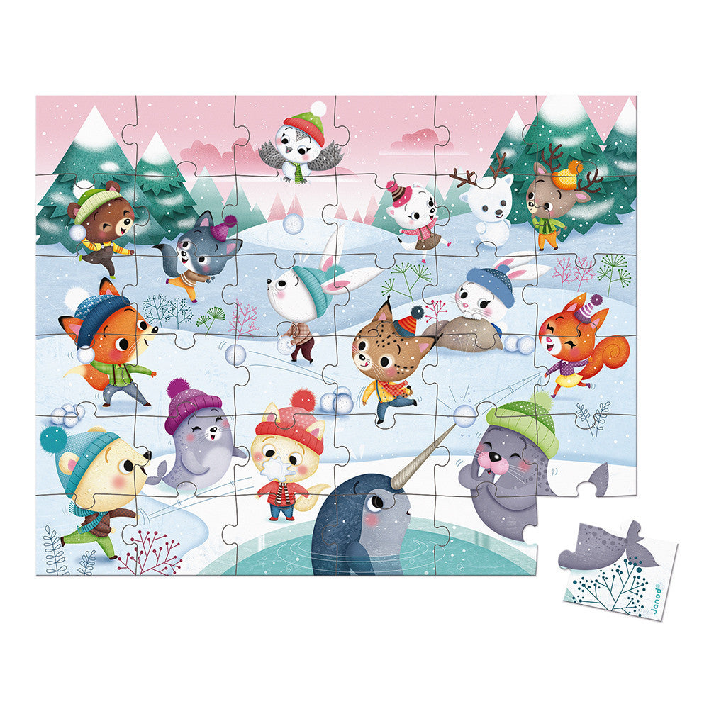 Puzzle Janod Palle di Neve 36 pz. 02662 +4 anni