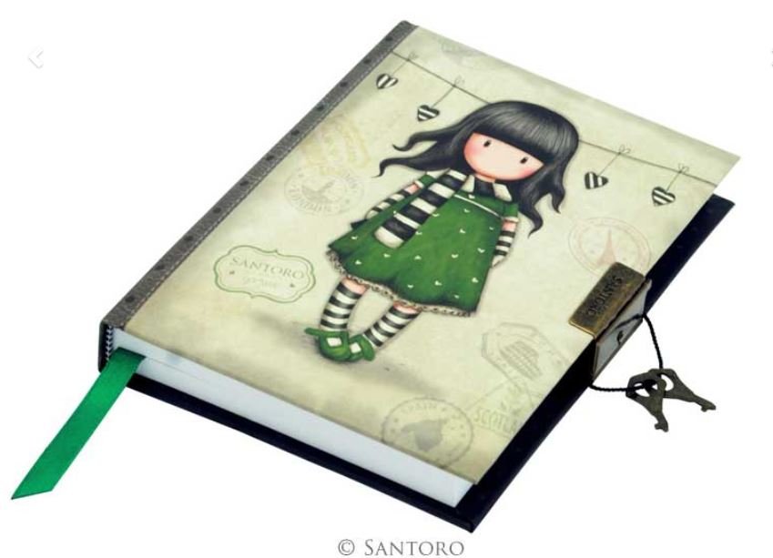 Quaderno Segreto Gorjuss Lockable Journal The Scarf - 577GJ08