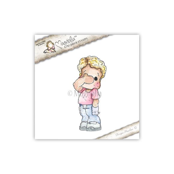 Timbro Magnolia Edwin non guardare! See No Evil Edwin 1 stamp