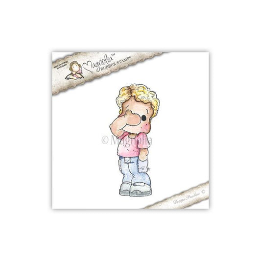 Timbro Magnolia Edwin non guardare! See No Evil Edwin 1 stamp
