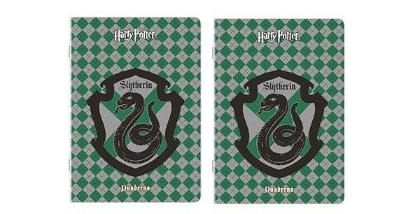 Set 2 Quaderni QUADRETTI Harry Potter Serpeverde