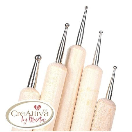 SET 5 BULINI SOTTILI PER RIFLESSO OCCHI BAMBOLE