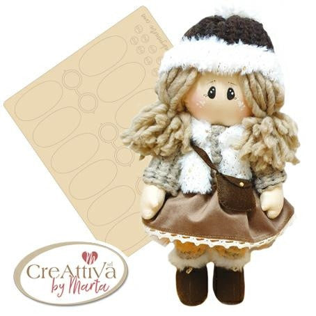 Set Base Piedi, Occhiali e Bottoni in legno per Bambole