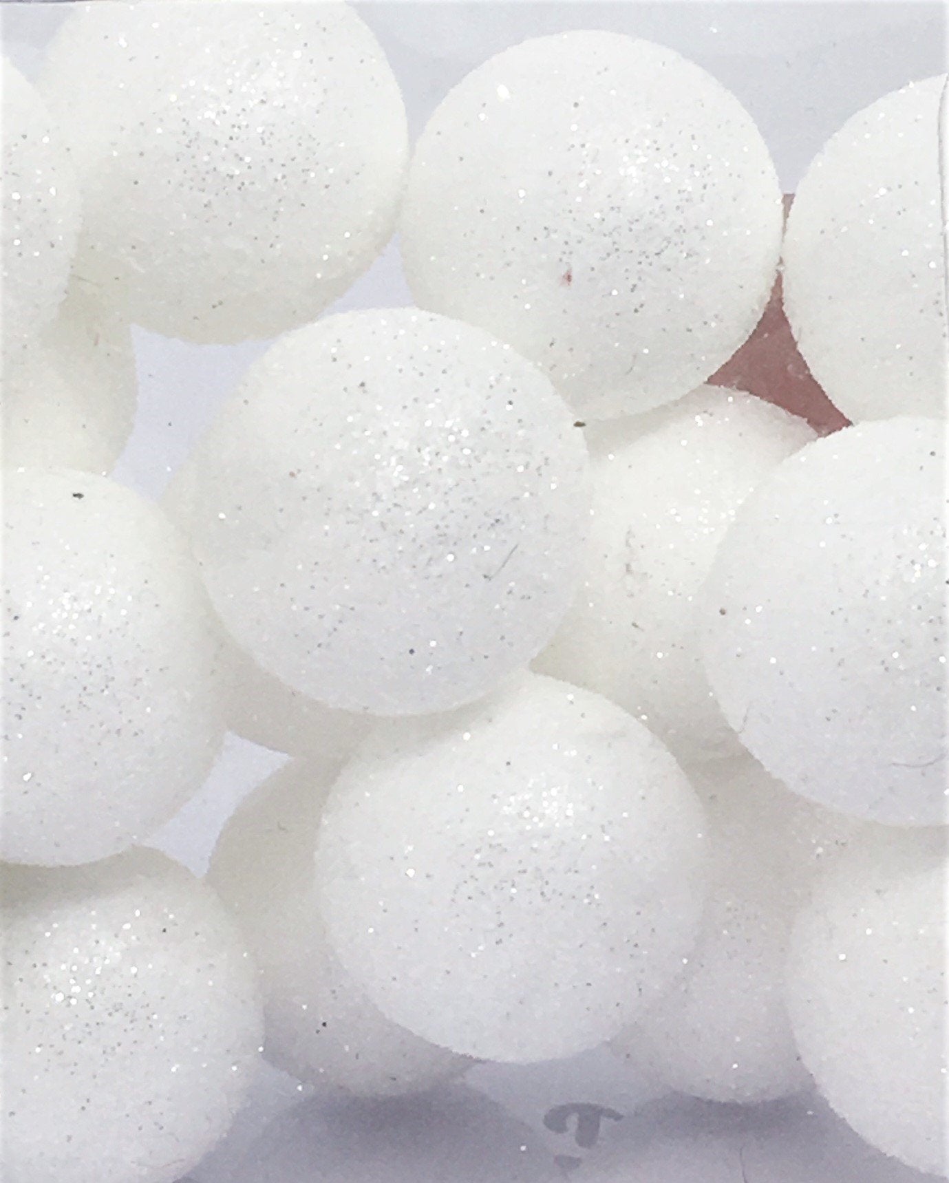 Sfere decorative di ovatta D. 2,5 cm