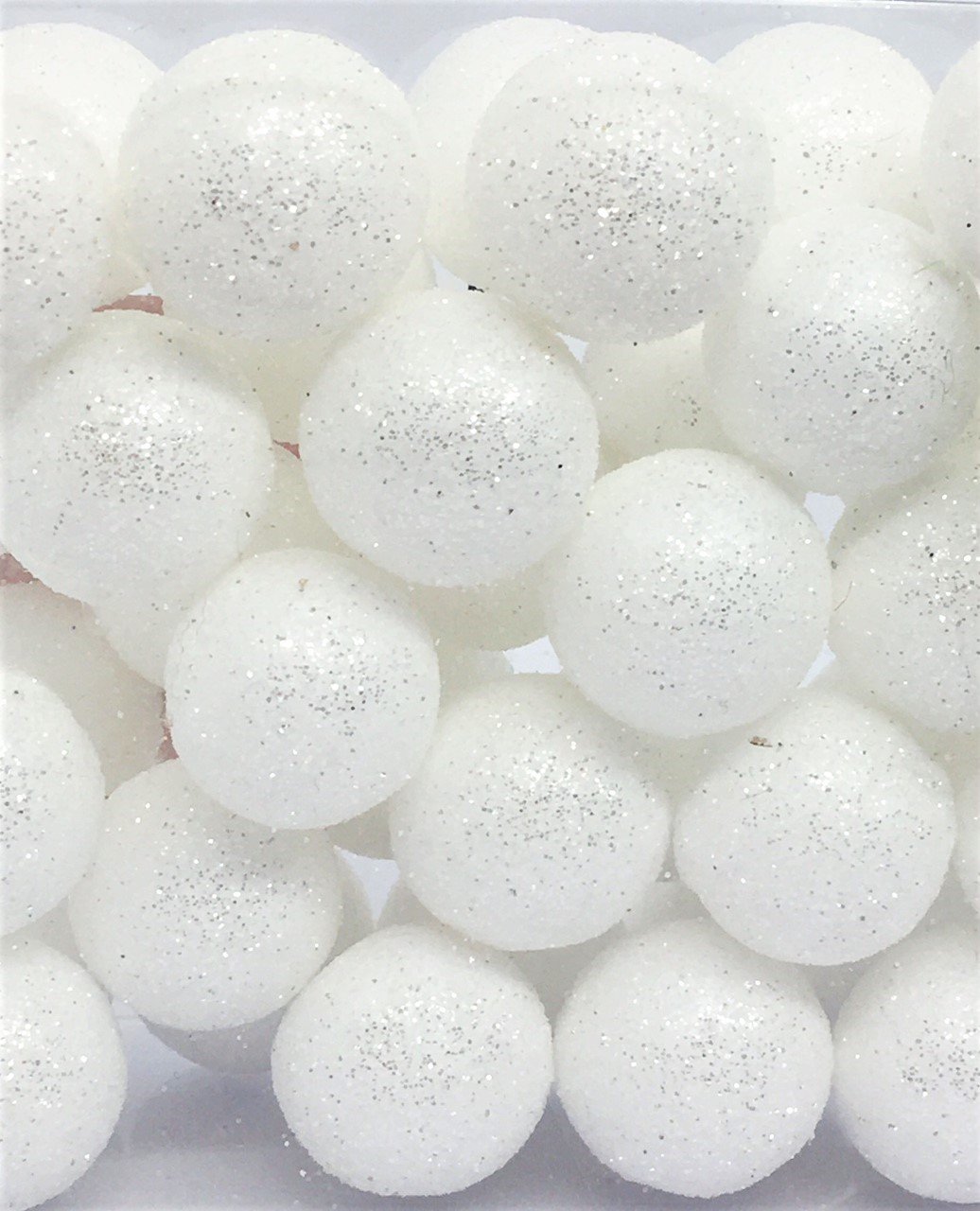 Sfere decorative di ovatta - Diametro 2 cm - 93DEC105-2
