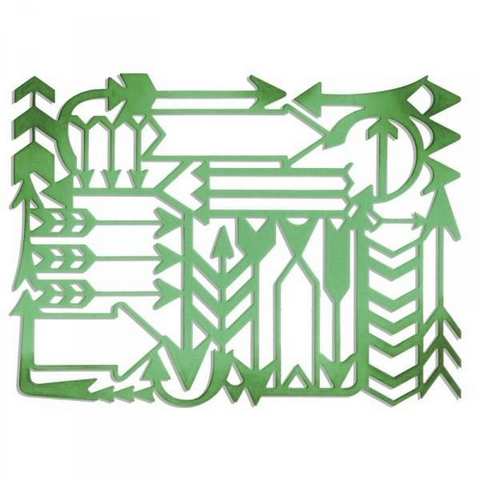 Sizzix Thinlits Die - Card Front, Arrows 660105