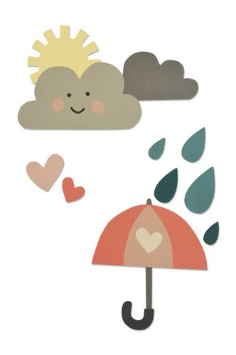 Sizzix Thinlits Die Set 13PK - Rainy days & sunshine -2 - 662097Item -661600