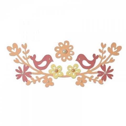 Sizzix Thinlits Die Set 2PK - Love Birds 660827