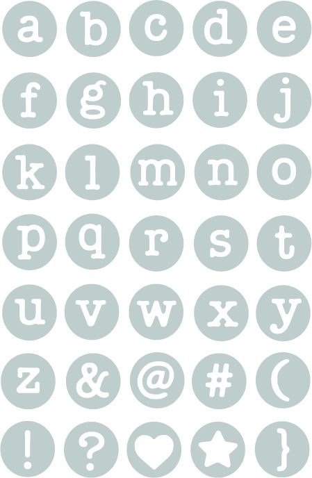 Sizzix Thinlits  35pezzi Alfabeto minuscolo  662520
