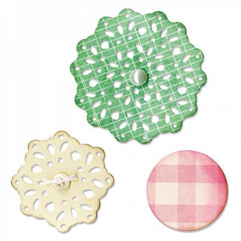 Sizzix Thinlits Die Set 3PK - Lace, Layering Decorator 658914