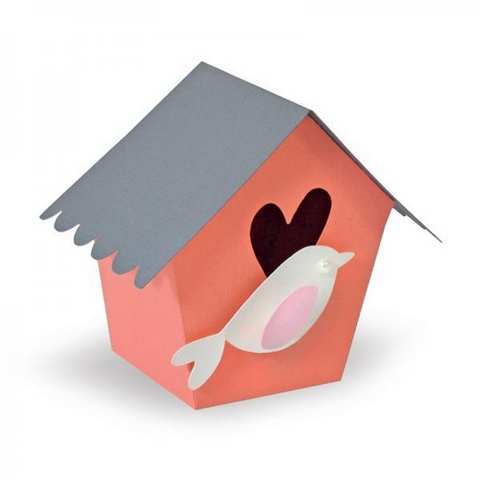 Sizzix Thinlits Plus Die Set 5PK - Box, Birdhouse 660872