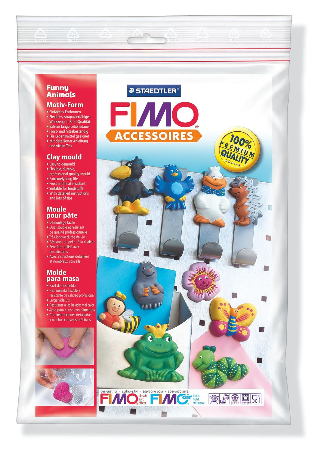 Stampo da colaggio FIMO Animali Simpatici 874209
