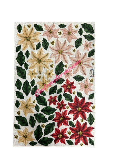 Stella natalosa con glitter 60x90 circa