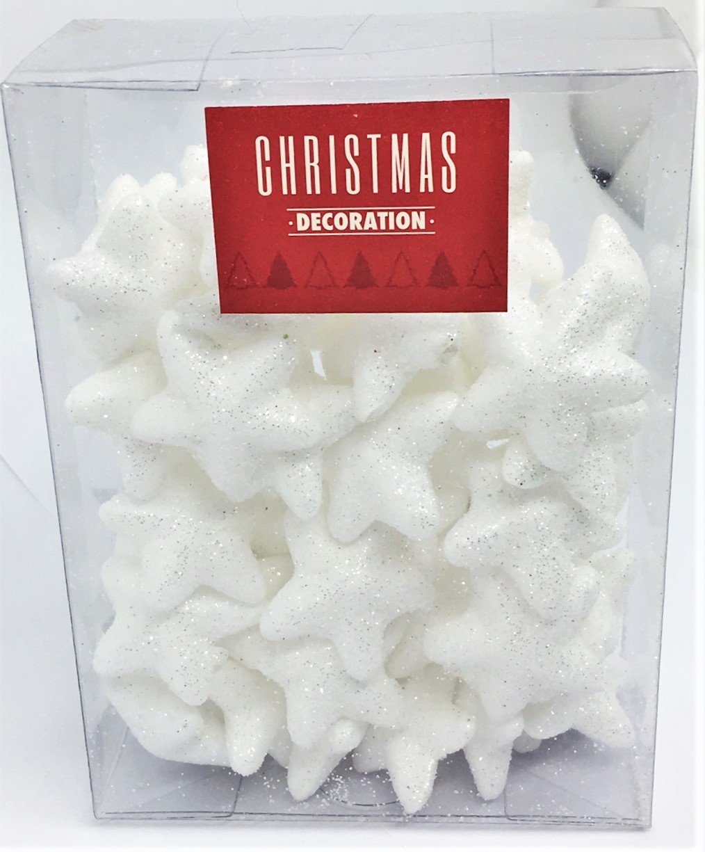 Stelle decorative di ovatta - Diametro 3 cm - 93DEC106-3