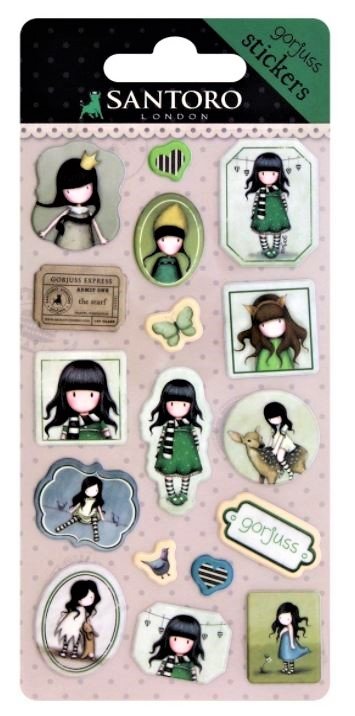 Stickers Gorjuss di Santoro - 680GJ04 The Scarf