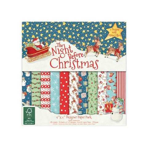 The Night Before Christmas HCPAP003X15 15x15cm (6"x6")